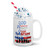God Bless Our Veterans White glossy mug