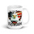 USA Freedom Eagle White glossy mug