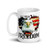 USA Freedom Eagle White glossy mug