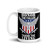 Honor the Fallen Thank the Living (Option 9) White glossy mug