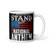 I Proudly Stand for the National Anthem White glossy mug