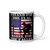 I Stand for the Flag (Kneel for the Cross) White glossy mug