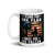 I Stand for the Flag (Kneel for the Cross) White glossy mug (Option 2)