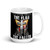 I Stand for the Flag (Kneel for the Cross) White glossy mug (Option 3)
