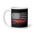 American Battleship White glossy mug