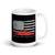 American Battleship White glossy mug