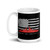 American Battleship White glossy mug
