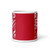 R.E.D. White glossy mug