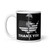 Thank You Battlefield Cross White glossy mug