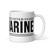 Proud Marine Veteran White glossy mug