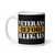 Veterans Before Illegals White glossy mug