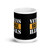 Veterans Before Illegals White glossy mug