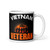 Vietnam Veteran (Orange) White glossy mug