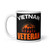 Vietnam Veteran (Orange) White glossy mug