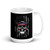 America Skull White glossy mug