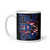 Freedom Chains White glossy mug