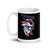 Native Skull White glossy mug