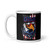 USA Eagle Drawing (Option 2) White glossy mug