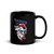 Native Skull Black Glossy Mug