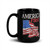 America First Black Glossy Mug