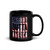 Straight Outta America Black Glossy Mug