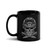 Skull Warrior Black Glossy Mug