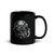 Dog Face Black Glossy Mug