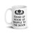 Stand Up Hook Up Shuffle to the Door (Airborne) White glossy mug
