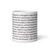 Infantryman's Creed Text White glossy mug