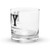 Navy Veteran Rocks glass