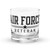 Air Force Veteran Rocks glass