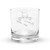 Kilroy Was Here Rocks glass
