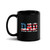 DAD (Veteran, Myth, Legend) Black Glossy Mug