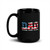 DAD (Veteran, Myth, Legend) Black Glossy Mug