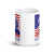 America First (Bald Eagle) White glossy mug