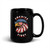 America First (Eagle with Shades) Black Glossy Mug
