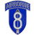 U.S. Army 8th Infantry Division Airborne pin