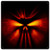 Red Infidel Skull Metal Wall Sign (12X12)