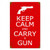 KEEP CALM AND CARRY A GUN Metal Wall Sign (12X18)