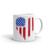 Heart Shaped Flag Mug