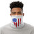 US Flag Heart Neck Gaiter