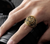 Army Ring (316L Titanium Steel Ring, Vintage Eagle Round Signet)