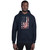 Draped US Flag (Option 2) Unisex Hoodie