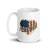 America Heart Flag Mug