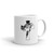 Jesus Cross White glossy mug