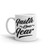 Faith Over Fear White glossy mug