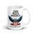God Bless America White glossy mug