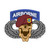 1-504 Airborne Skull Bubble-free sticker