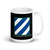 3rd Infantry Division White glossy mug