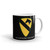 1st Cavalry Division White glossy mug
